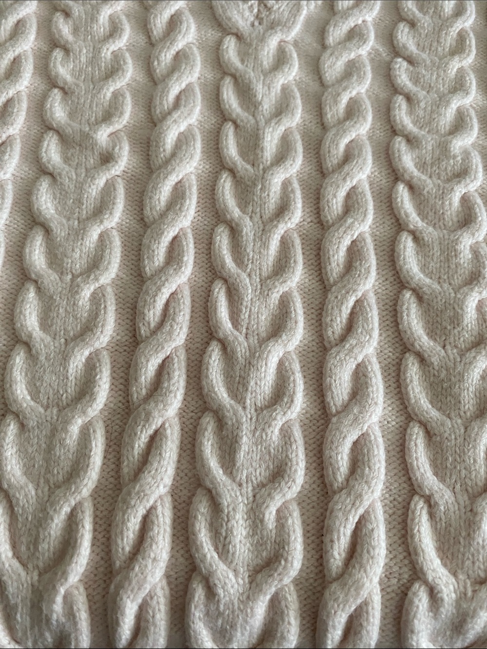 Aritzia Sunday Best Winston Cable-Knit V-Neck Vest Blush Pink Size Med Oversize - Picture 9 of 15
